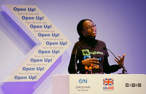 Is your organisation ready to open up and become more transparent in 2013? Picture: Yemi Adamolekun speaking about 'Enough is Enough Nigeria' at Upen Up! Russell Watkins/DFID